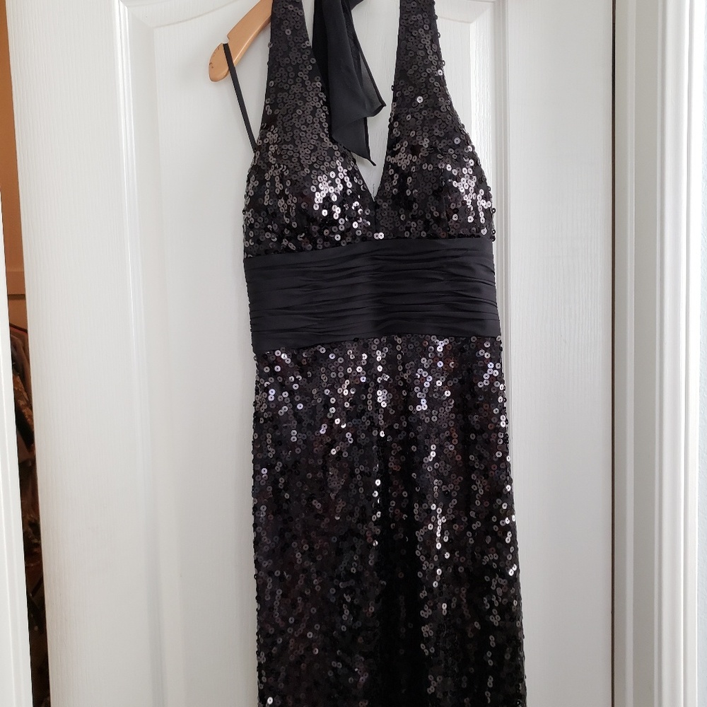 Black Sequin cocktail dress